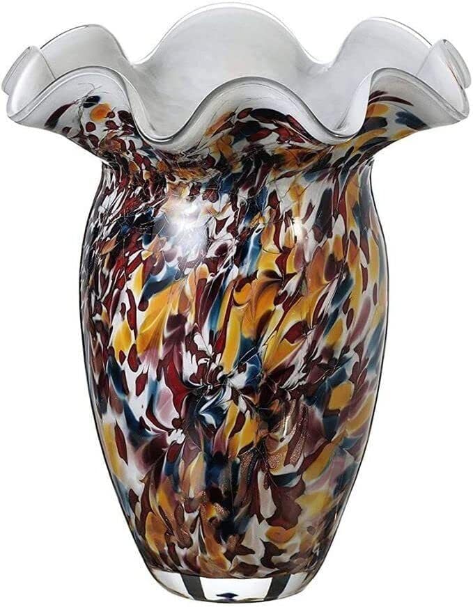 10761400.44K European Collection. 16" Height Glass Vase Bloom