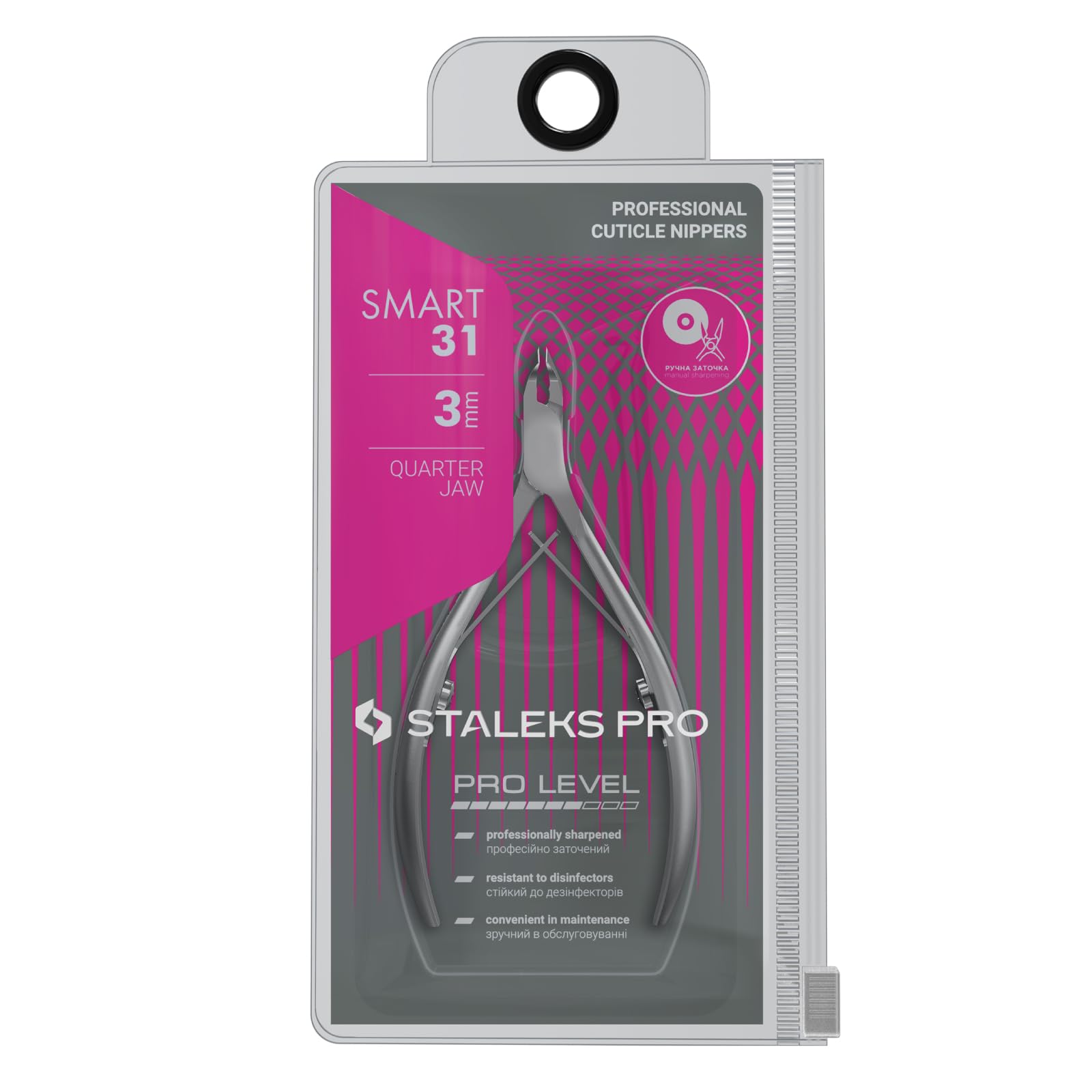 STALEKS Profesjonalny zacisk do skórek SMART 31 3 mm