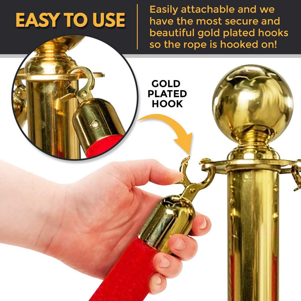 VIP Crowd Control 40'' H X 12'' W Stanchion System VIP Crowd Control