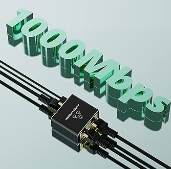 Amazon.co.jp: LAN分配器 2台同時使用 1入力2出力 RJ45