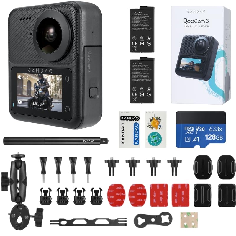 KanDao QooCam 3 Motorcycle Kit 5.7K Cámara Acción miniatura 4