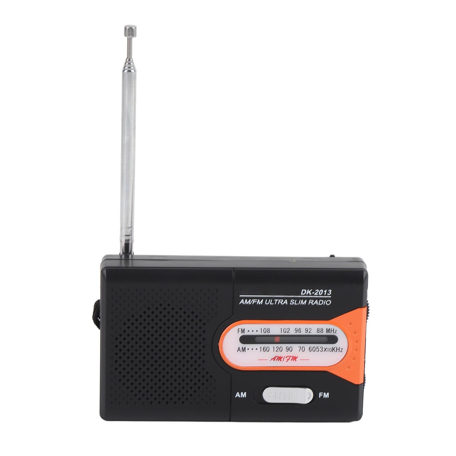 AM FM Radio Portable, 2AA Battery Operated Pocket Radio, with High Grade Speaker, Headphone Jack, for Listening News, Music, and Talk Shows (Black Orange)-image-27