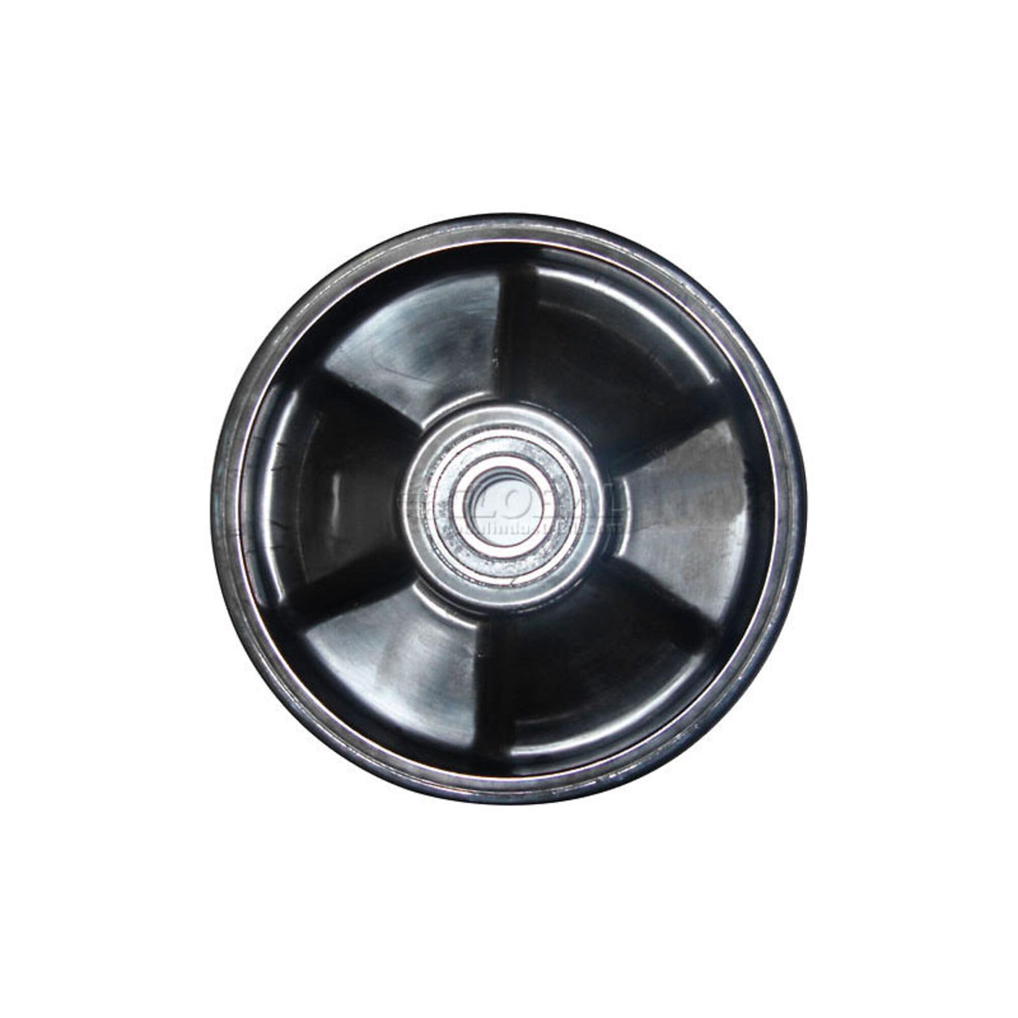 8" Steer Wheel for 5500 Lb. Capacity Pallet Trucks by Rol-Lift – 8 inch, Polyurethane (PU), Black, Model 403863L