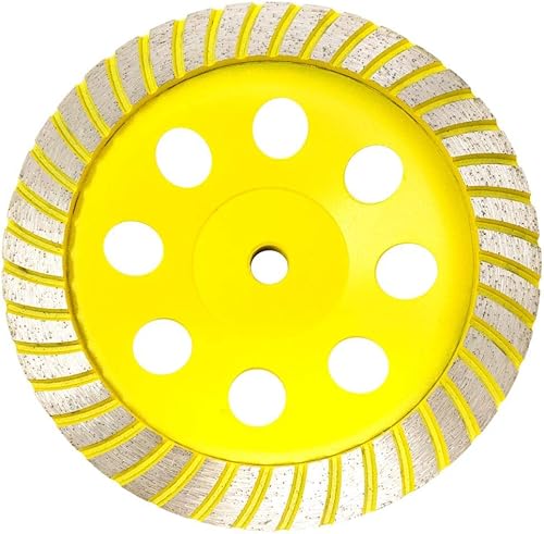 Stadea CWD105H Rueda de Copa Diamante de 7" - Turbo - Serie Estándar C - 5/8" 11 T - Amarillo