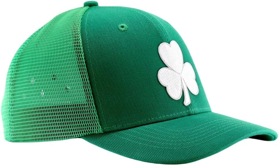 St Patricks Day Green Shamrock Trucker Hats, Ireland Irish Men Women Clover Baseball Cap, Gifts for Dad Mom Grandpa Grandma - Image 3