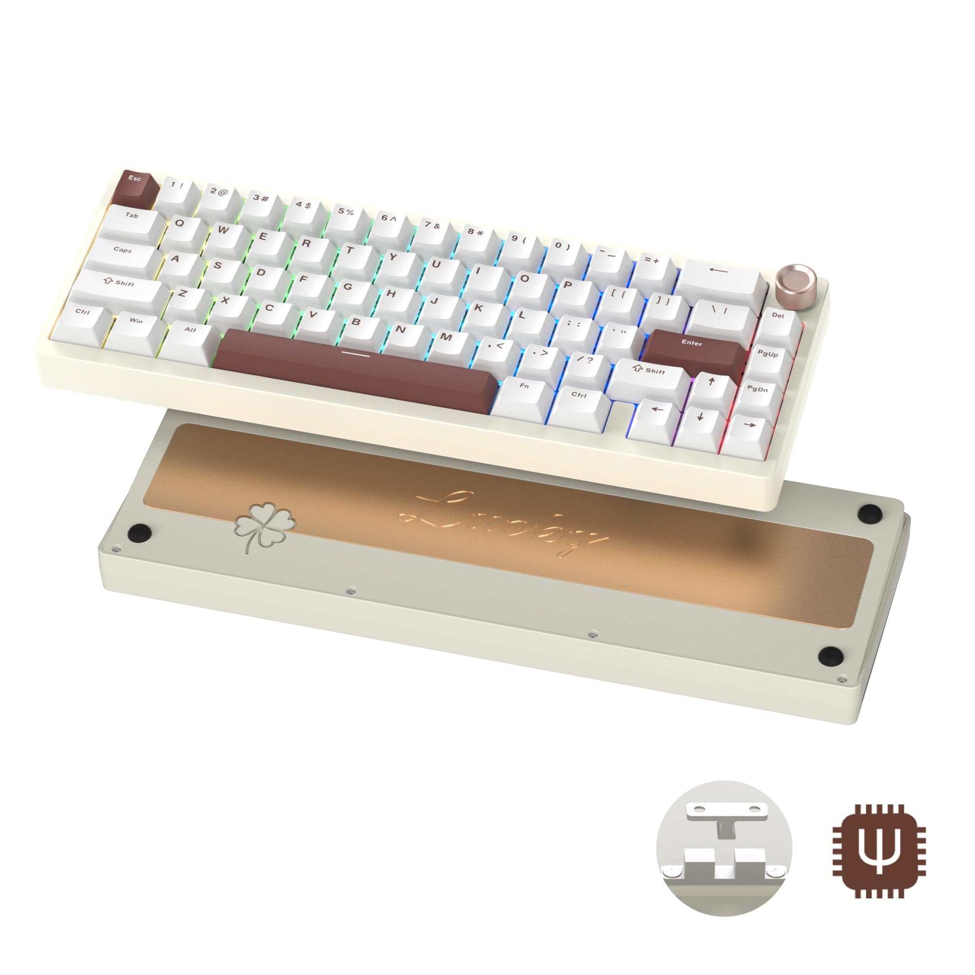 キーボード WOMIER SK65 Beige V2 Amazon.com: Womier SK65 Wireless Mechanical Gaming Keyboard with