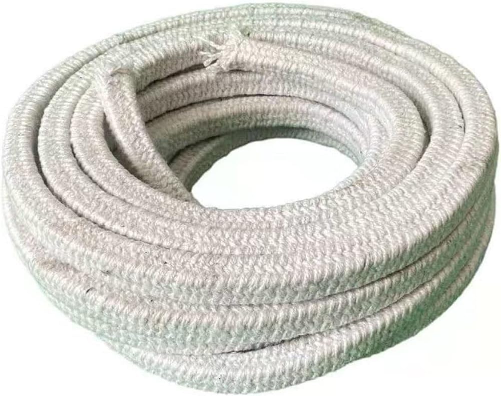 Cuerda Trenzada Redonda, Junta de Cuerda de Fibra cerámica for Puerta de Estufa, Caldera o Horno, 10 Metros, Varios tamaños.(Diameter 20 mm)