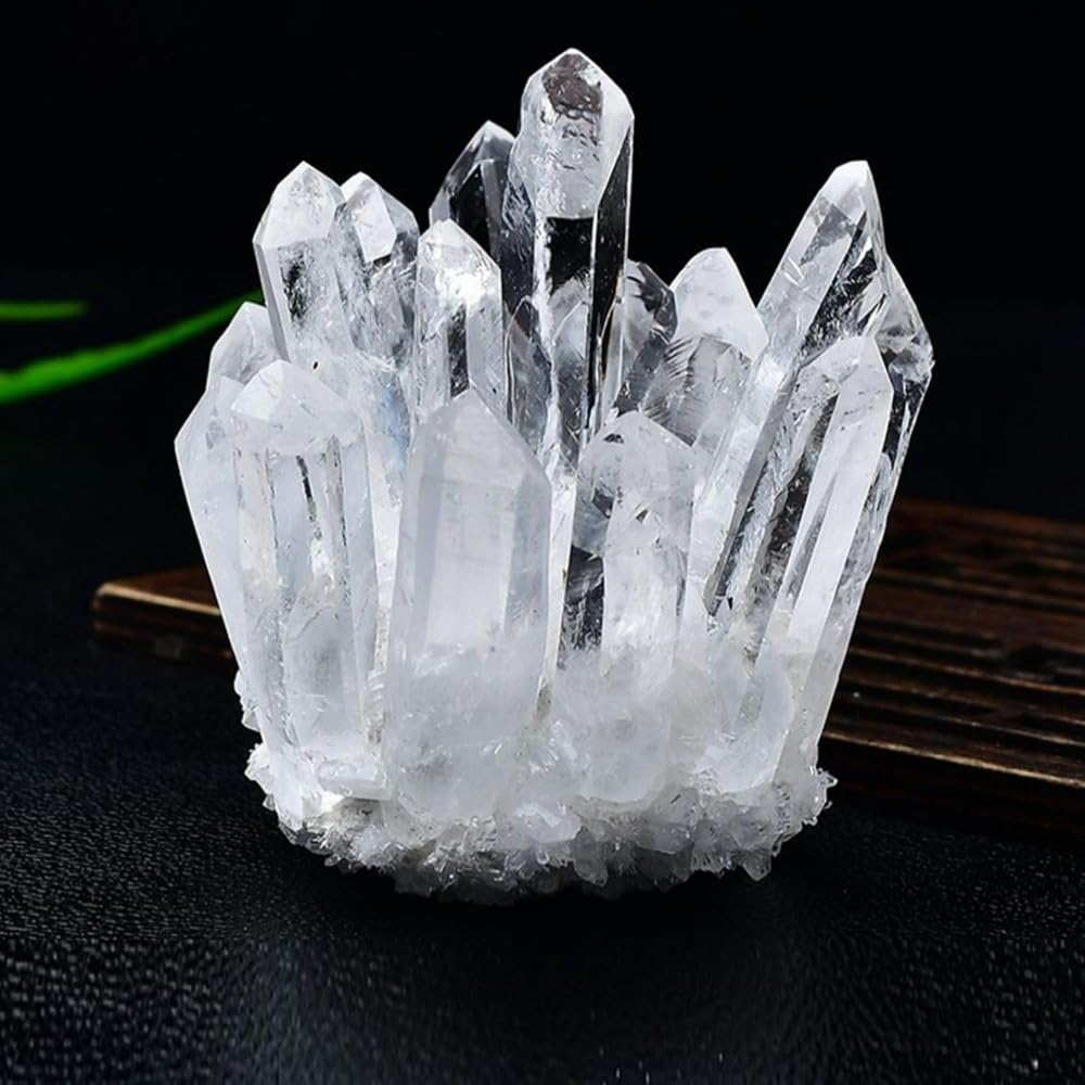 ☀️ 水晶✨天然石 ✨原石 置物☀️ Amazon.co.jp: 天然水晶 原石 天然石 台座付き クラスター 置物 浄化