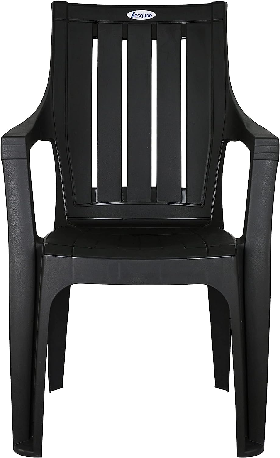 Esqube Neptune ArmChair - Plastic Study Chair Black with Elegant design (4)