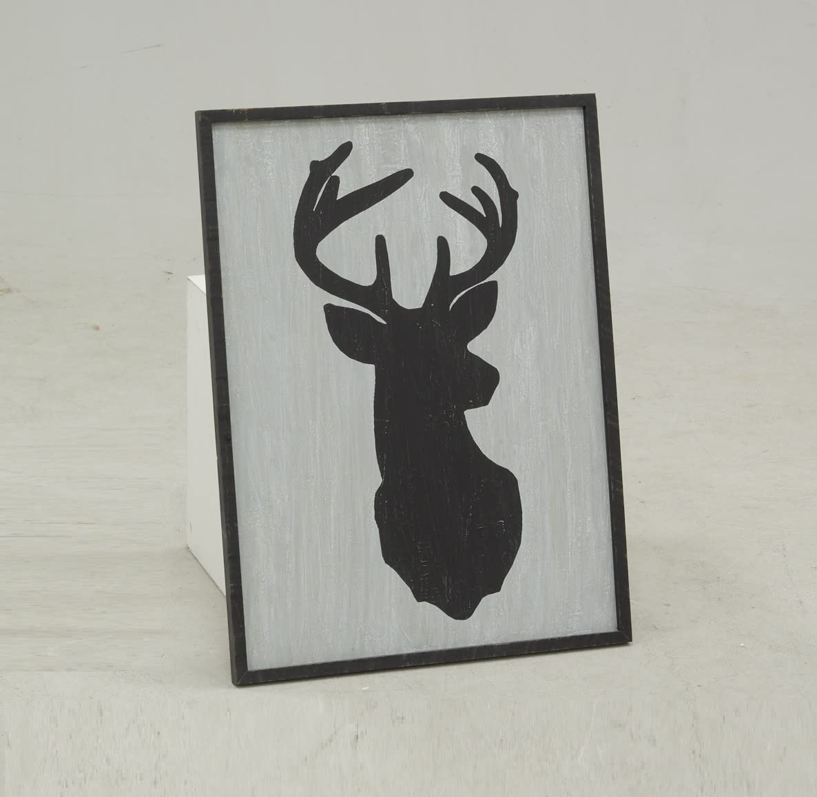 Tableau mural en bois tête de cerf AubryGaspard habillage mur vide