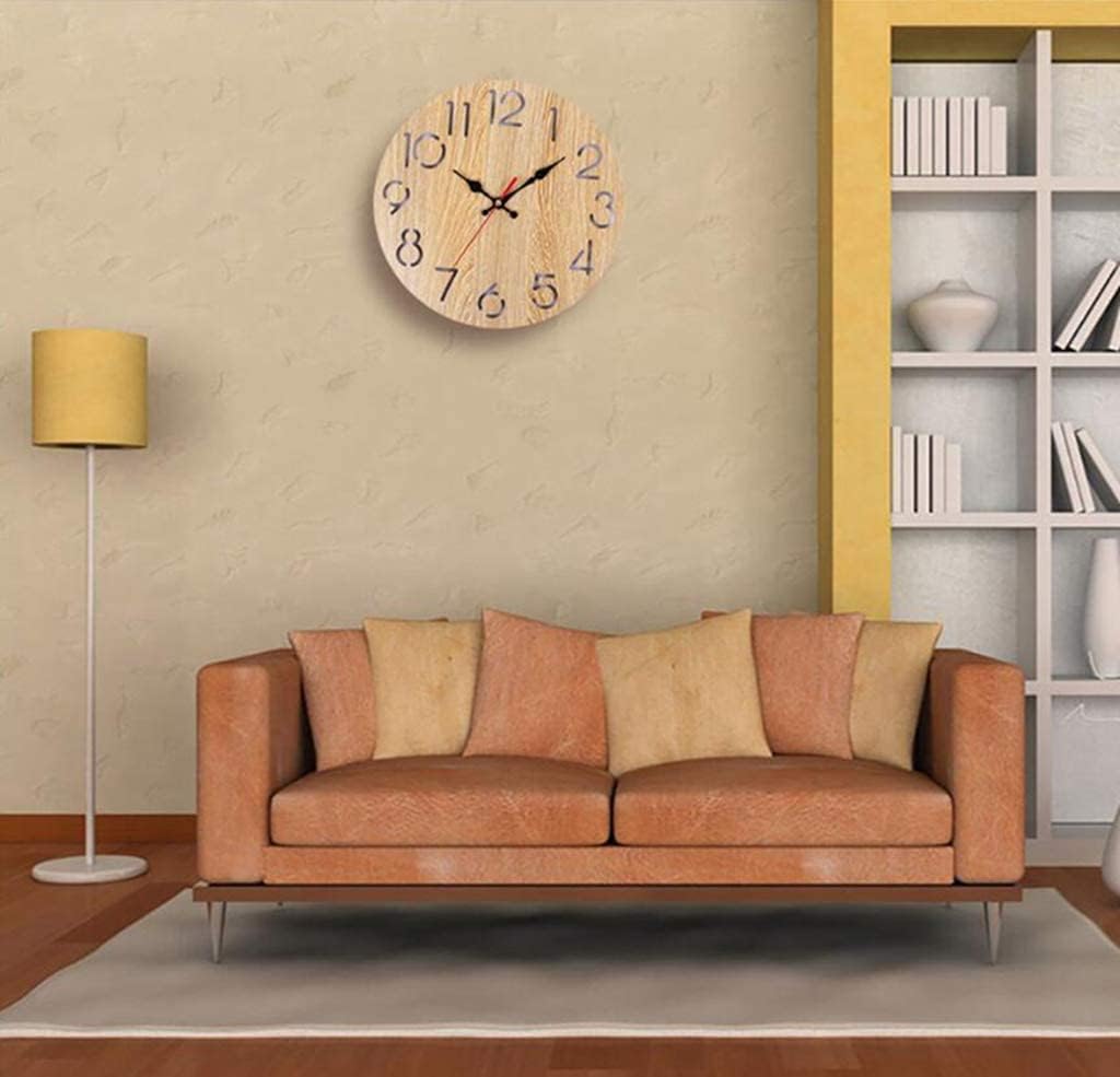 Outdoor Wall Clock,30Cm Garden Wall Clocks Outdoor Retro Outside Clocks Waterproof Vintage Garden Ornament for(Color:Yellow)