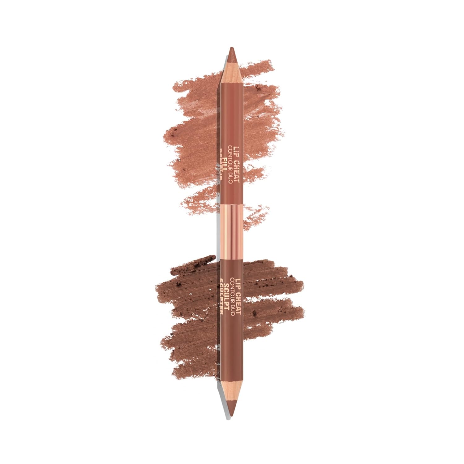 Charlotte Tilbury Lip Cheat Contour Duo - Dual-Sided Lip Liner Pencil to Sculpt & Fill for an Easy Contour Effect - Helps Prevent Lipstick Feathering