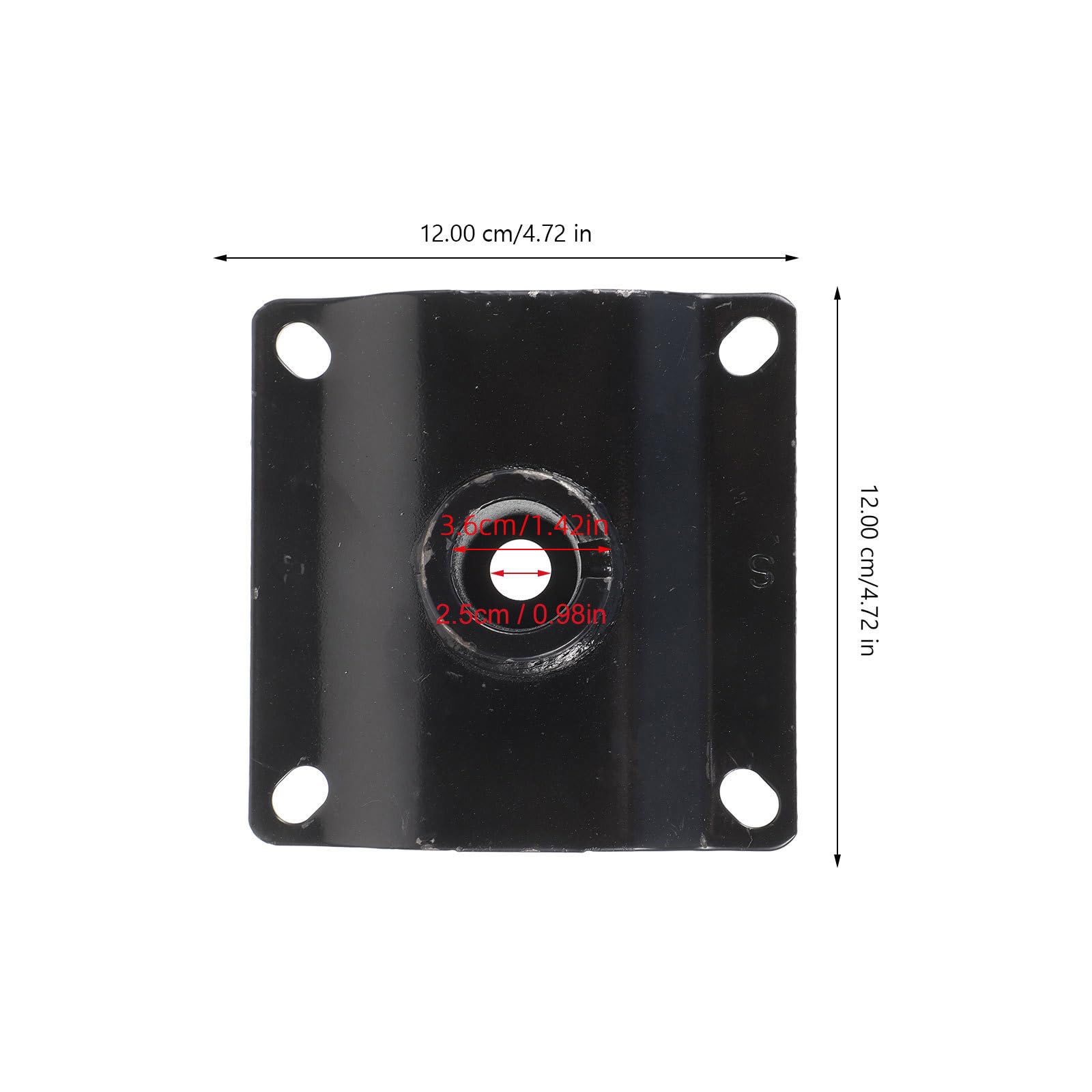 Angoily Conector de Ajuste para Silla Barbero de Metal Negro, Pieza Práctica y Moderna para Reparación de Sillas de Salón, Adecuado para Estilistas Profesionales
