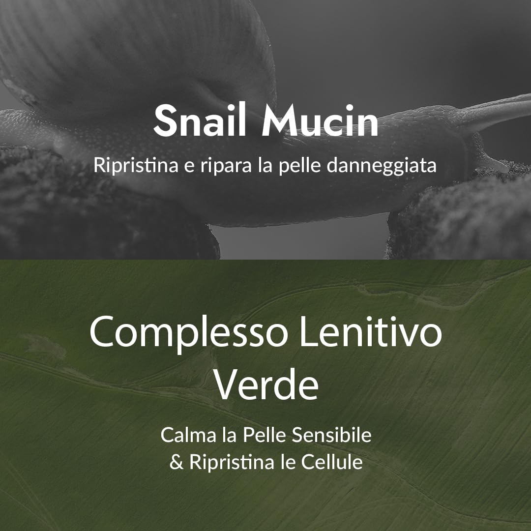 [Mizon] Crema riparatrice a la bava di lumaca (75 g), crema idratante per il viso con estratto di mucina di lumaca, cosmetico coreano tutto in uno, cura delle rughe e delle imperfezioni