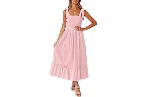 Women's Breezy Pink Summer Dress 2024