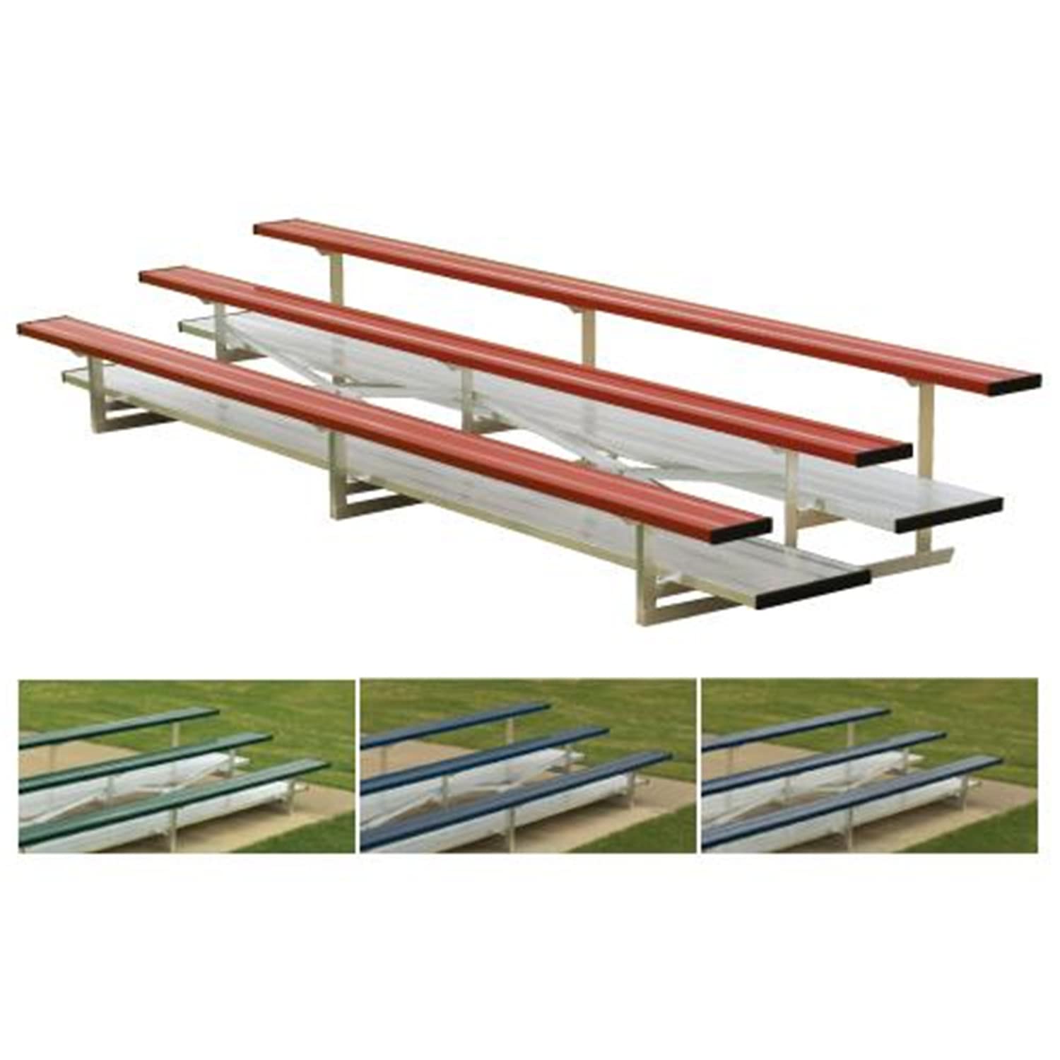 BSN Sports 3 Row 15' Powder Coated Bleachers (EA)