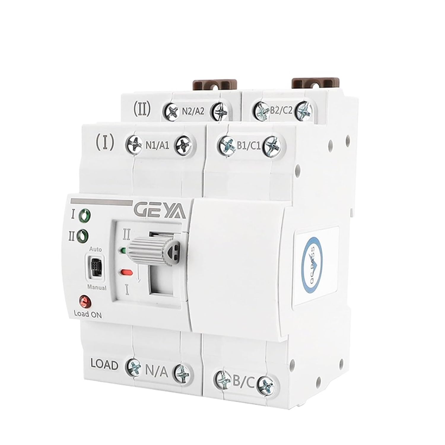 G2R Din Rail 4P ATS Electric Manual Transfer 110V 220V Coil PC Type City Power to Generator 63A(110V,G2R 4P 25A)
