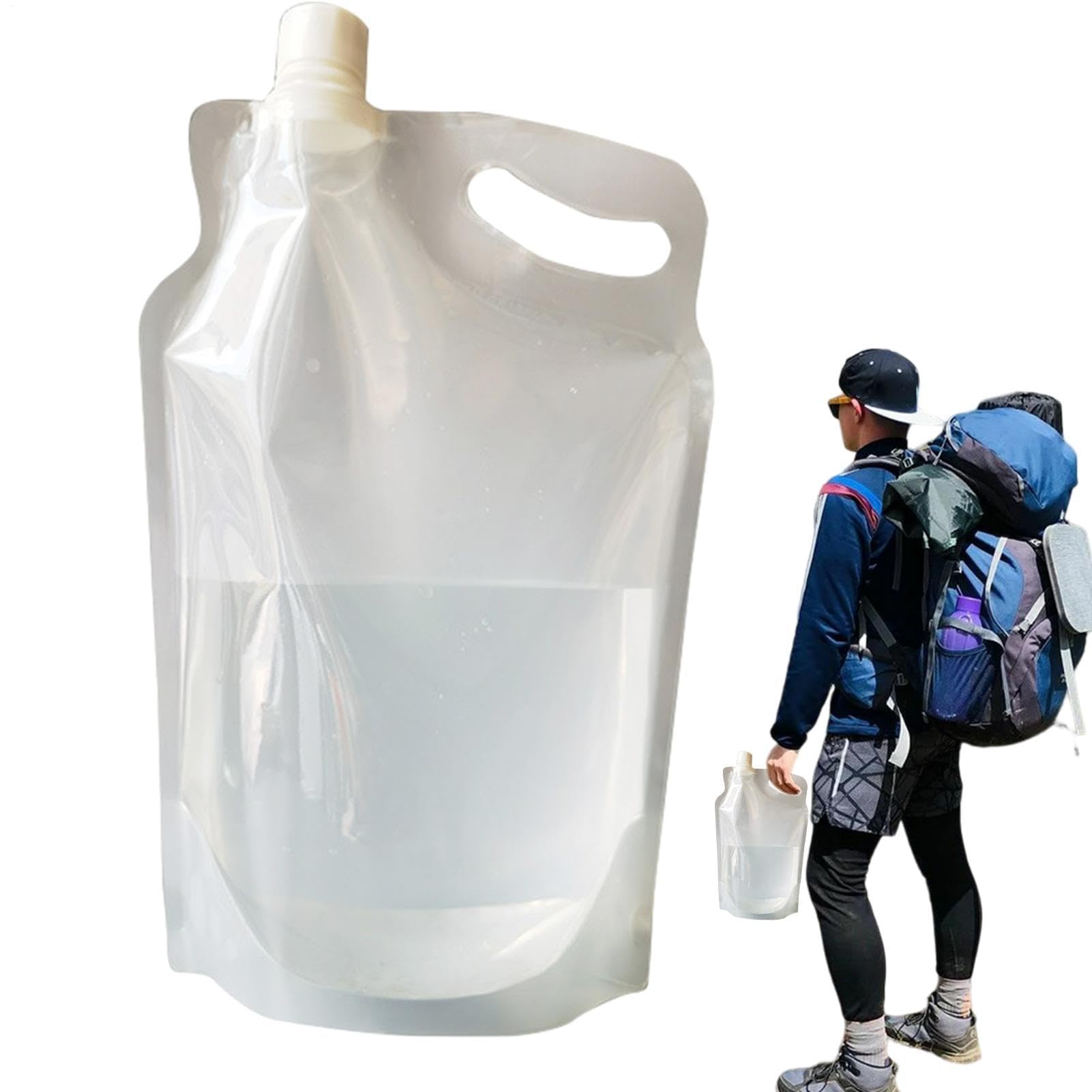 Bouteille d'eau de ski et vélo fine et transportable, sac d'eau réutilisable antichoc