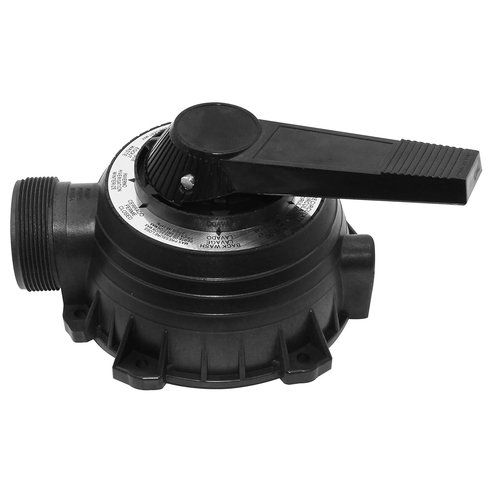Leak-proof plug cover combination 1 1 2" pool filter assembly and adhesive pool maintenance part for installation