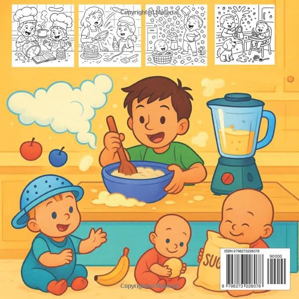 Little Chefs & Messes Coloring Book cover