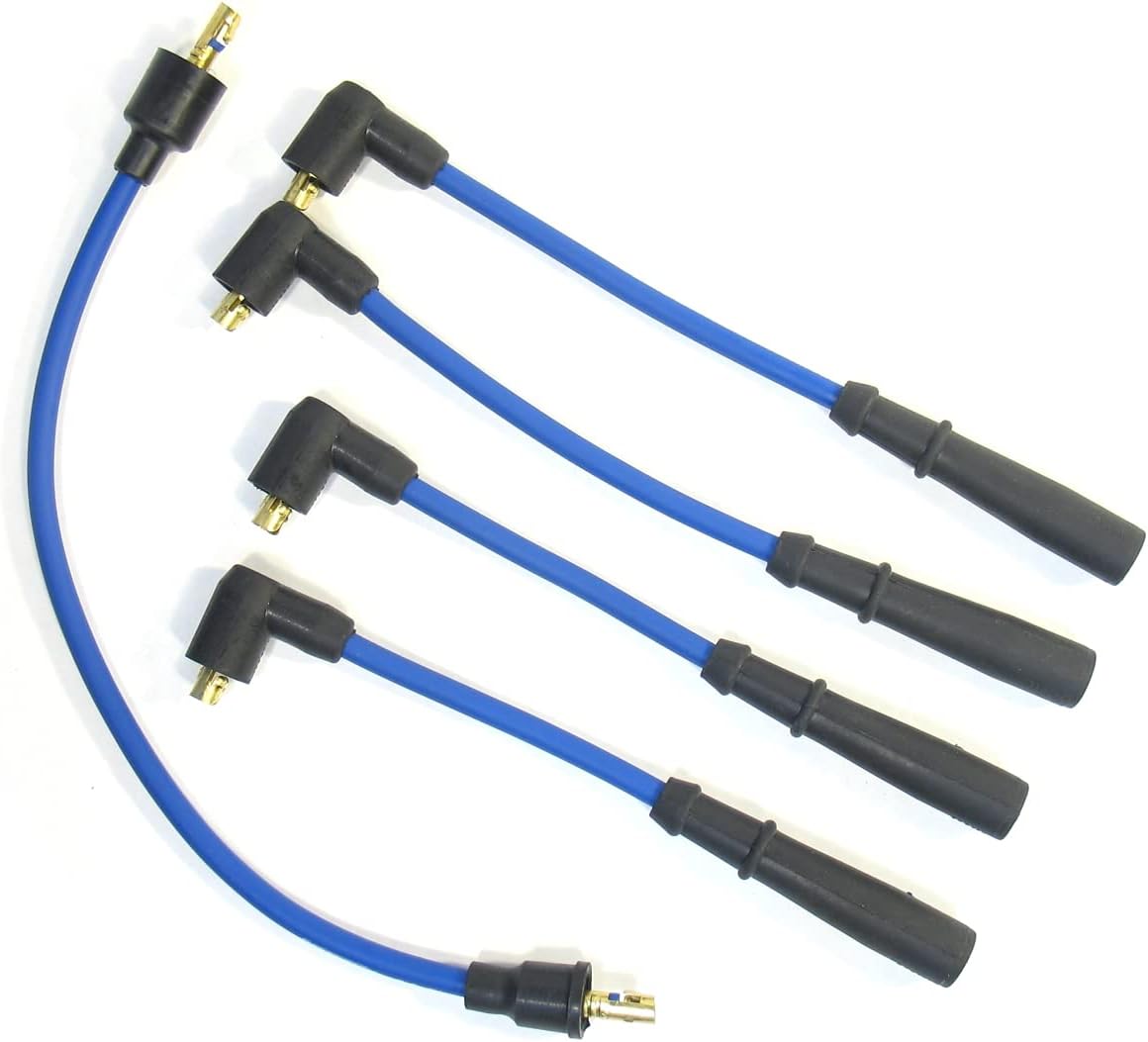 Pertronix 804311 Flame-Thrower Blue 8mm 4 Cylinder Spark Plug Wire