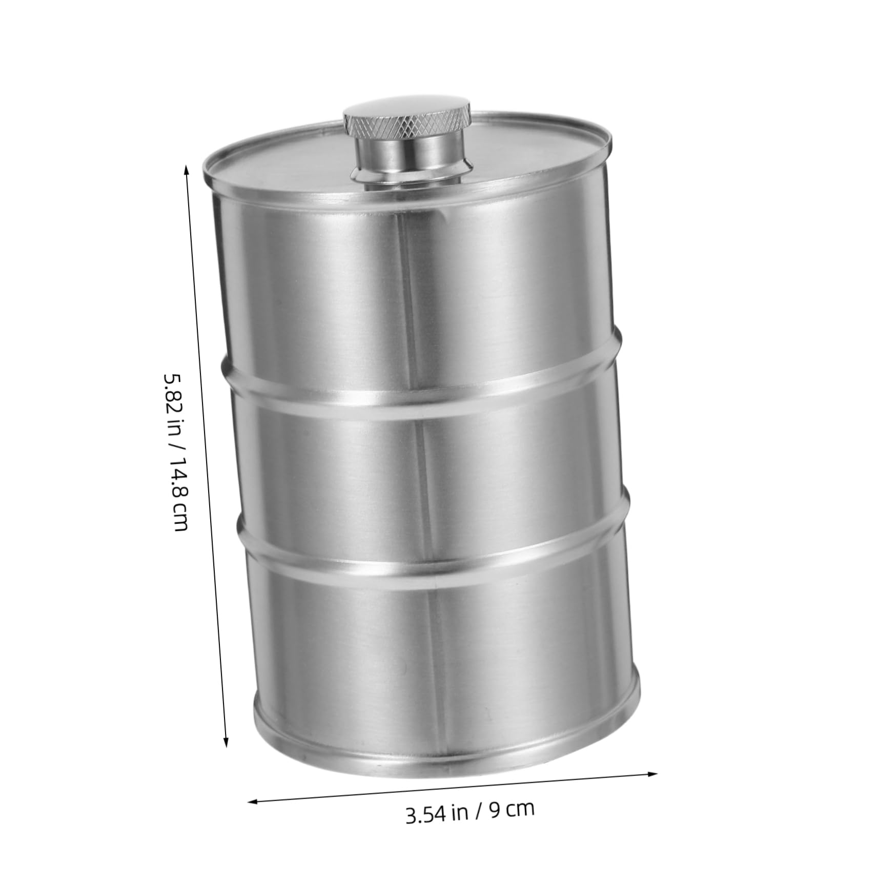 FELTECHELECTR 750ml Stainless Steel Outdoor Flask Beer Barrel Design Perfect for Liquor Camping Hiking