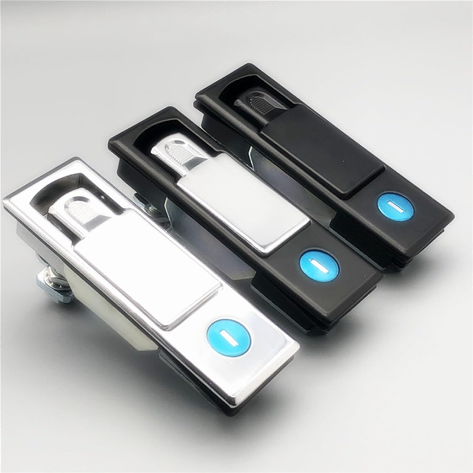 Ntbpeyzvqf Bright Chrome Ms727 Industrial Lift-And-Turn Latch Door Zinc Alloy Compression Panel Lock 1Pcs(Bright Chrome)