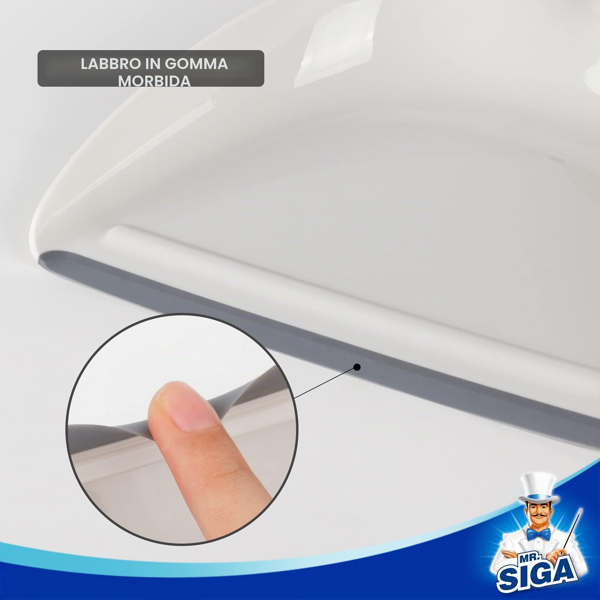 MR.SIGA Set di paletta e spazzola, combinazione di spazzola per la pulizia portatile e paletta con manico in bambù, 1 set