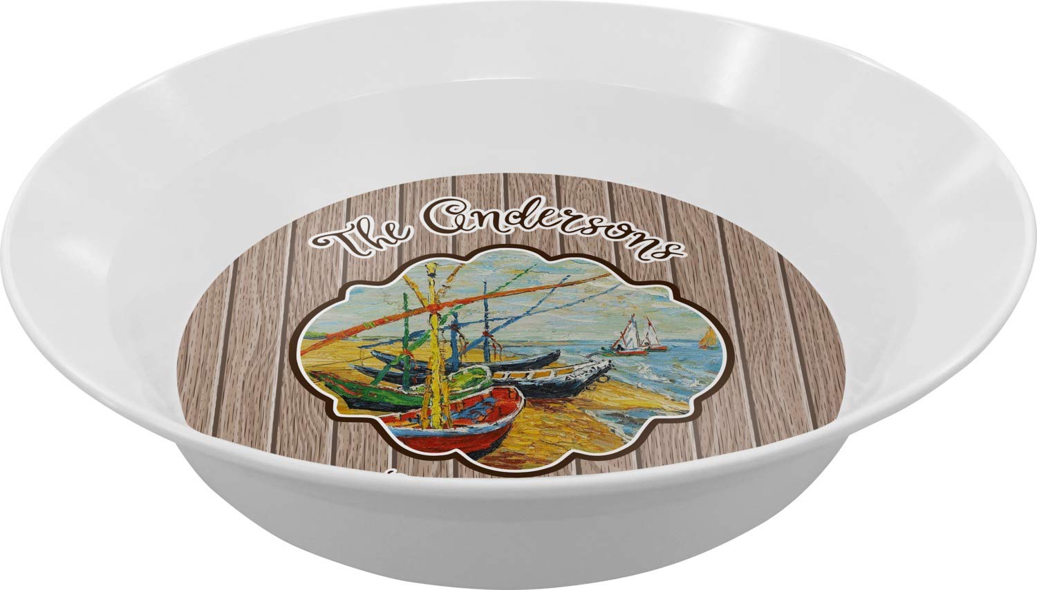 Personalized Lake House Melamine Bowl - 12 oz
