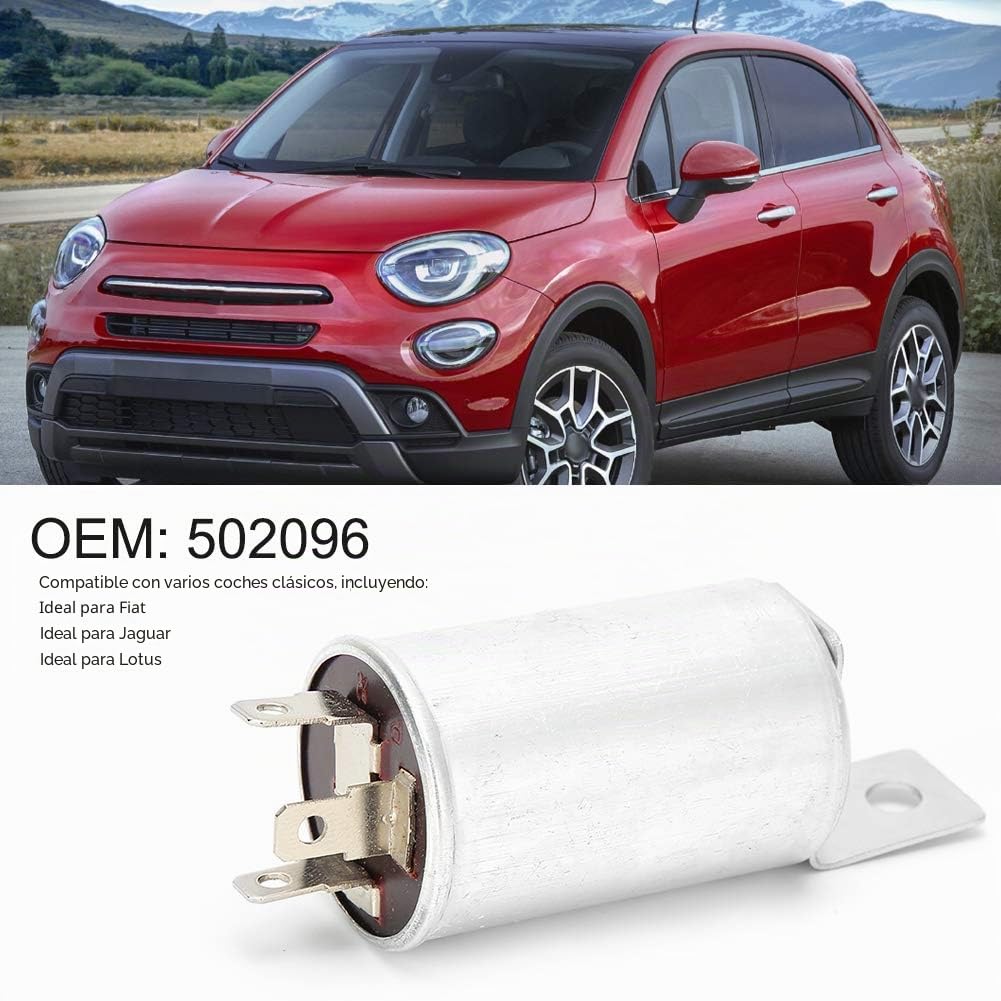 12 V intermitente para tractor, relé de intermitente universal de 3 polos para coche, relé intermitente universal para vehículo, relé intermitente de carga relé de intermitente OEM 502096, 12