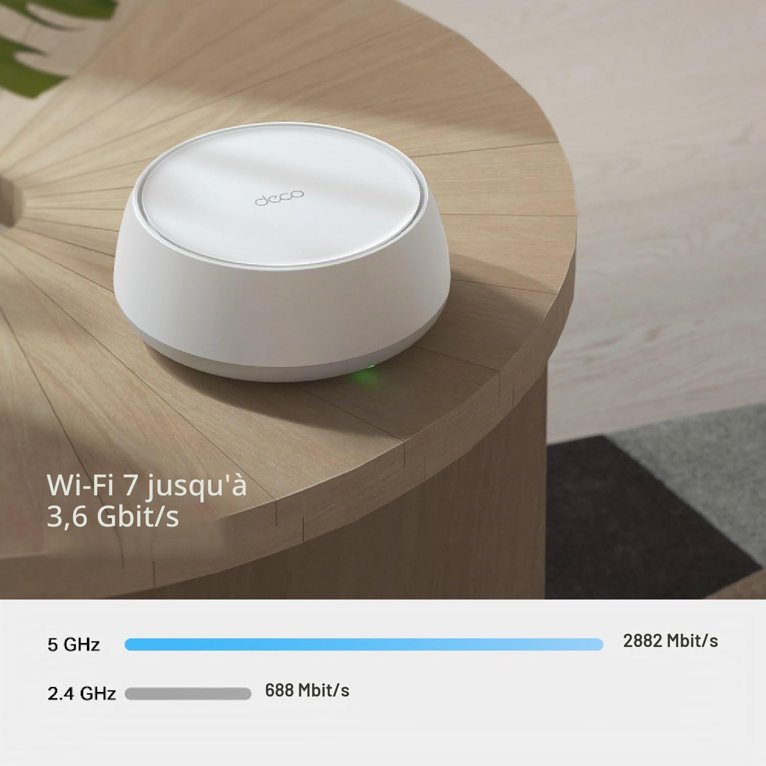 TP-Link WiFi 7 Mesh BE3600 Bi-Bande, Port Ethernet 1,0 Gbps, Opération Multi-Liaison(MLO), Itinérance Transparente, Contrôle Parental, Compatible avec Toutes Les Box Fibre, WPA3, Deco BE3600(3-Pack)