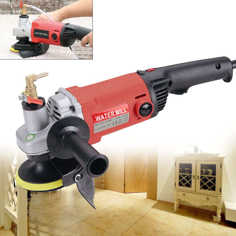 Pulidora húmeda de 1400 W Pulidora húmeda Pulidora de hormigón para granito/mármol/hormigón diamante discos de pulido 100-8100 rpm