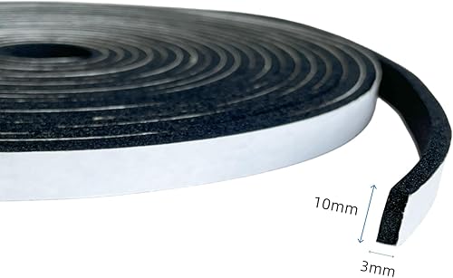 Miniatura 2 de KX - Cinta aislante de espuma, burlete autoadhesivo para puerta, 38 pulgadas x 18 pulgadas de grosor, cinta de sellado de espuma para sellado de