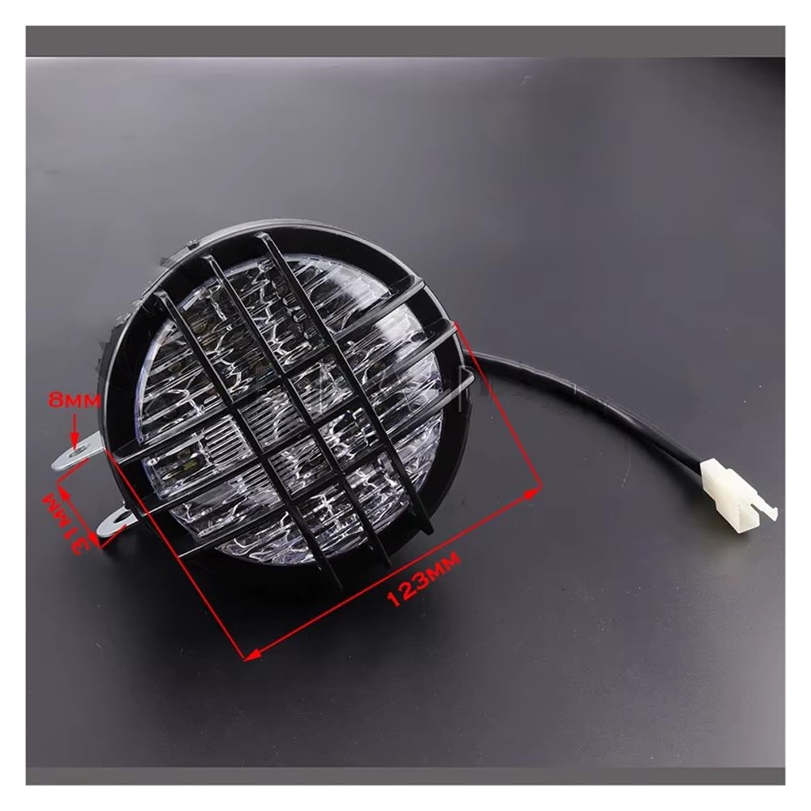 Faros Delanteras Moto para 70/110/125/150/150cc 4 Ruedas Quad Dirt Bike ATV Vehículo para La Arena para Banshee 2 Piezas 12V LED Faro Delantero LED Faros