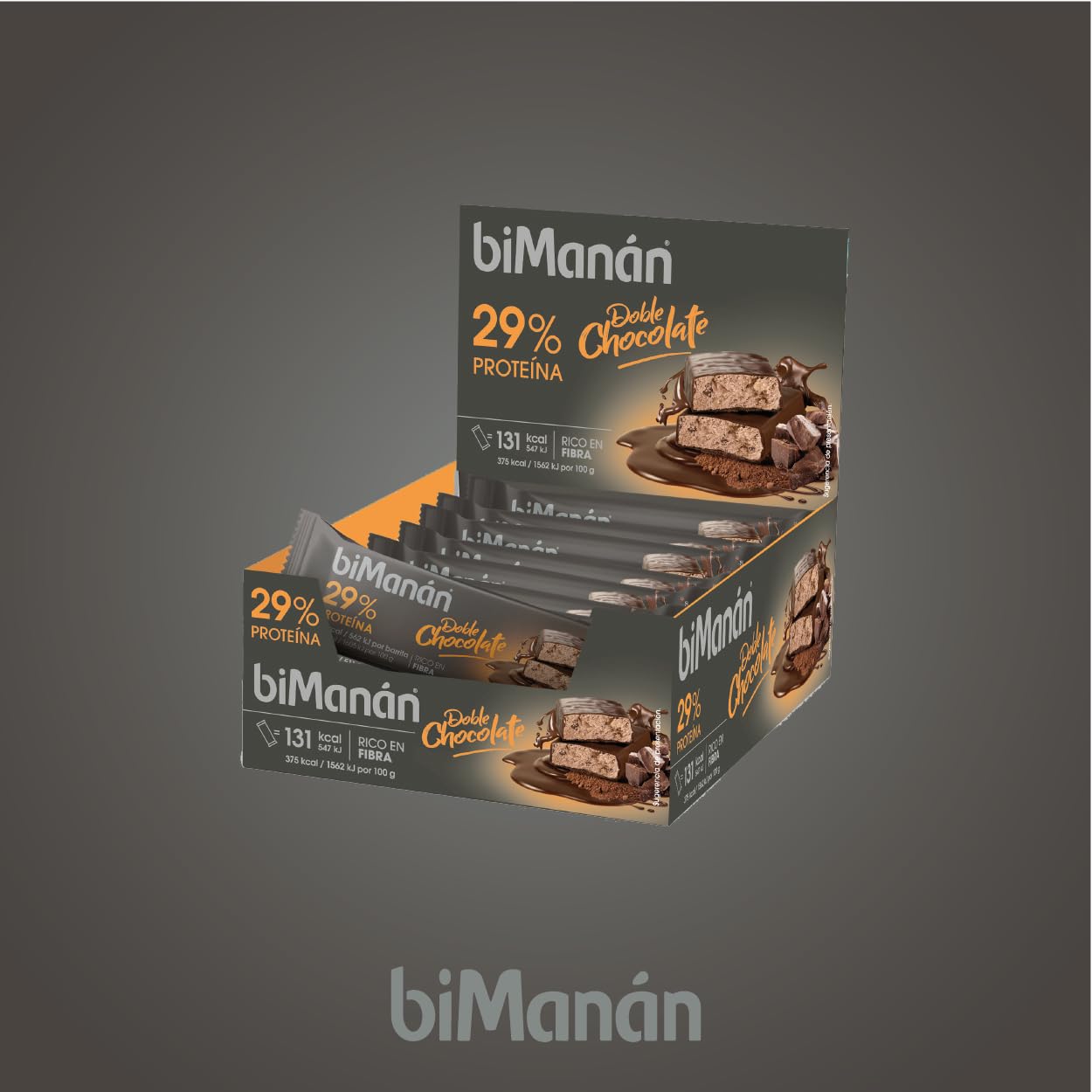 biManán BeFIT Batonik proteinowy z podwójną czekoladą, 20 sztuk