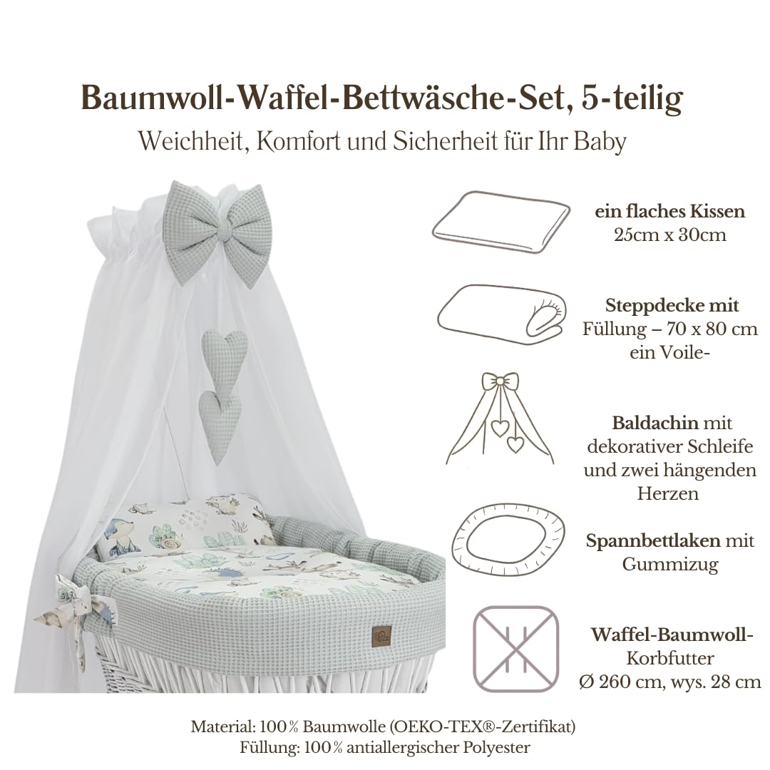 Komplet pościeli dla niemowląt i dzieci, pościel z tkaniny waflowej, pościel na łóżeczko dziecięce, poszewka na kołdrę z lakierami na łóżko, wiele kolorów (jeż i przyjaciele)