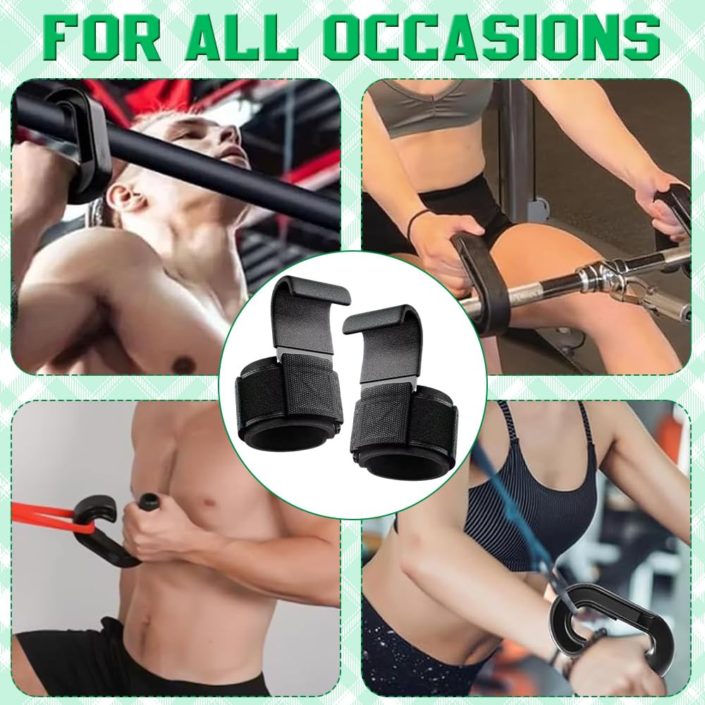 2 Maniglie Double D Fitness con Ganci a 90 Gradi, Maniglie Palestra, Impugnatura Neutra, Palestra Accessori in Nylon Composito, per Trazioni, Bilancieri e Fasce di Resistenza