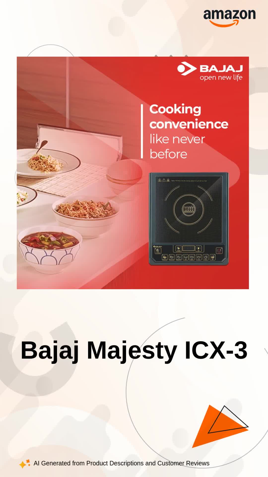 Bajaj Majesty ICX-3 1400W Induction Cooktop