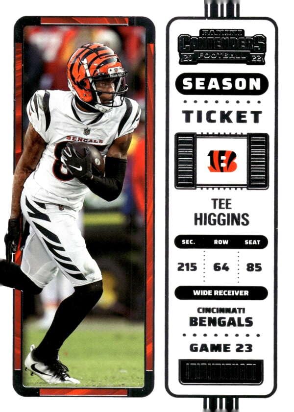 Amazon.com: 2022 PANINI CONTENDERS SEASON TICKET #19 TEE HIGGINS