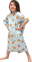 3 Pack - Pedatric IV Gown Woven Happy Lion Blue Background (4 to 6 Year Old)