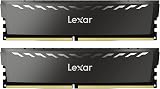 Lexar THOR DDR4 RAM 16GB Kit (2x8GB) 3200 MHz, DRAM 288-Pin UDIMM Desktop Memory, XMP 2.0 High Performance Computer Memory, CL16-18-18-38, 1.35V (LD4BU008G-R3200GDXG) - 1