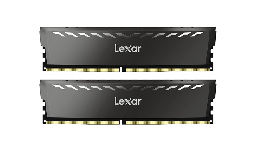 Lexar THOR DDR4 RAM 32GB Kit (16GB x 2) 3200 MHz, DRAM 288-Pin UDIMM Desktop Memory, XMP 2.0 Hochleistungs Arbeitsspeicher, CL16-18-18-38, 1.35V (LD4BU016G-R3200GDXG) - THOR 3200 MHz - 32GB Kit (2x16GB)
