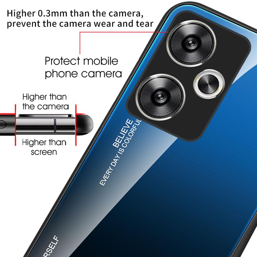 SEAHAI Coque Pour Xiaomi POCO F6 Pro 5G, Dégradé De
