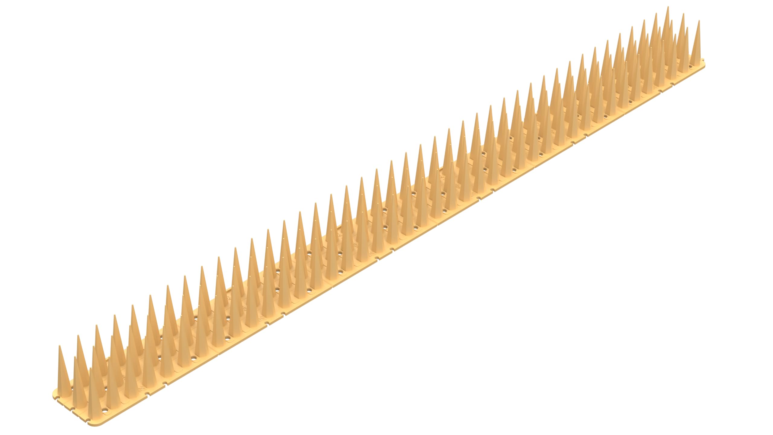 Spitze VOGELABWEHR/TAUBENABWEHR, DIE HÖCHSTEN VON 4 cm, ROSTFREI. (50, Beige)