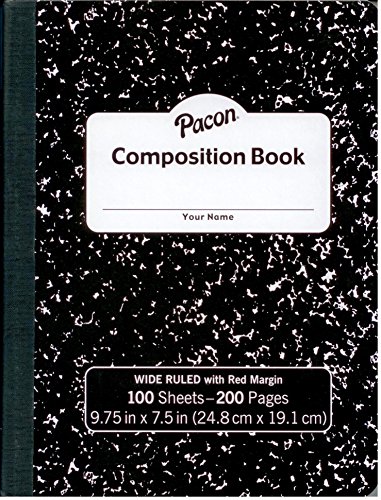 2 Pacon Marble Composition Notebooks - Wide ruled