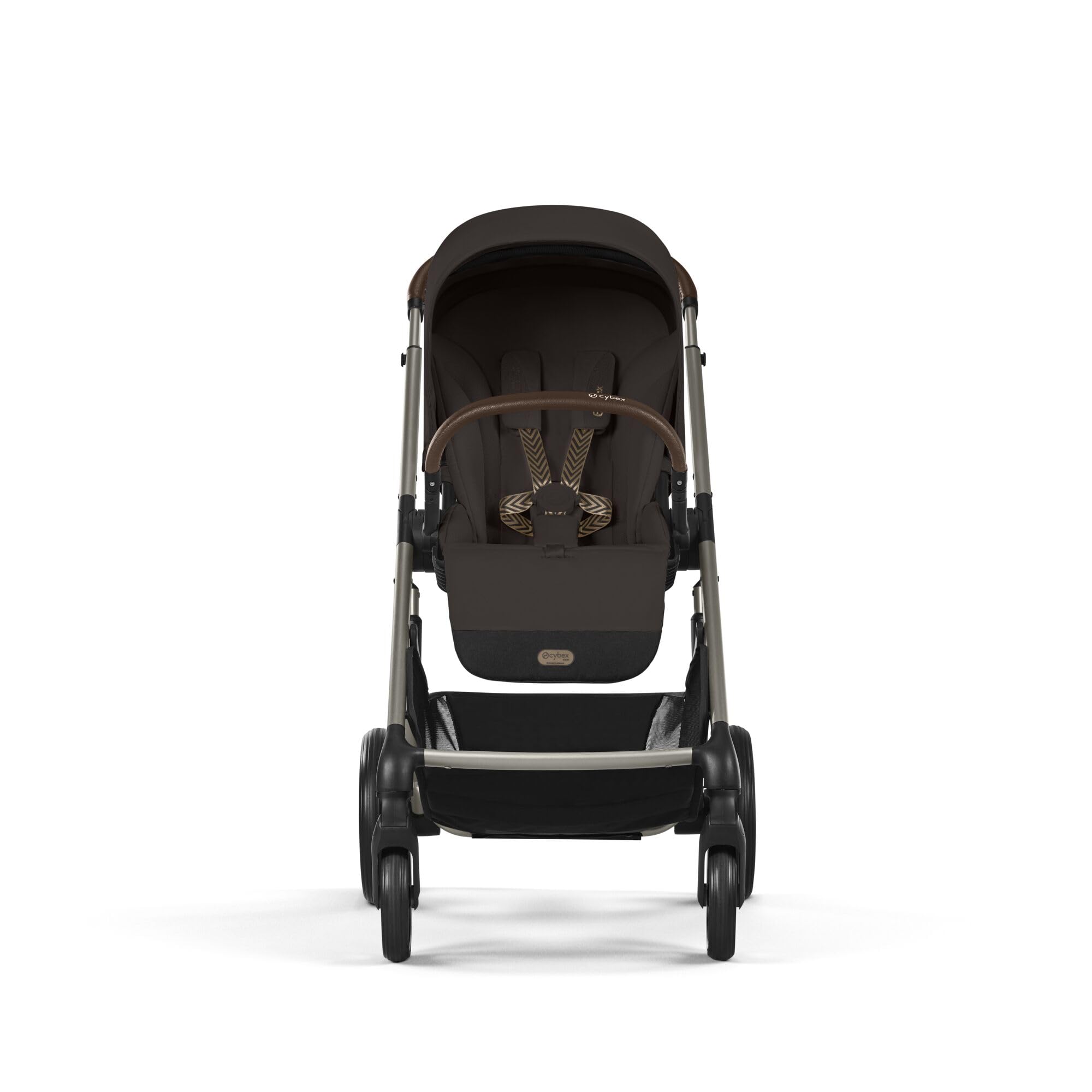 CYBEX Gold Balios S Lux Passeggino, Posizione Reclinabile Ergonomica, Sistema di Cintura con Una Sola Mano, Dalla Nascita Fino a 22 Kg (Circa 4 Anni), Chocolate Brown