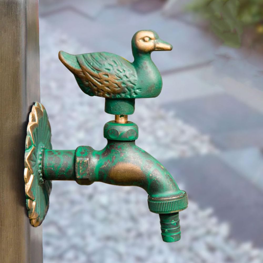 Amazon | ガーデン蛇口 動物 ガーデン洗面台用蛇口 スズメ 鳥 タップ