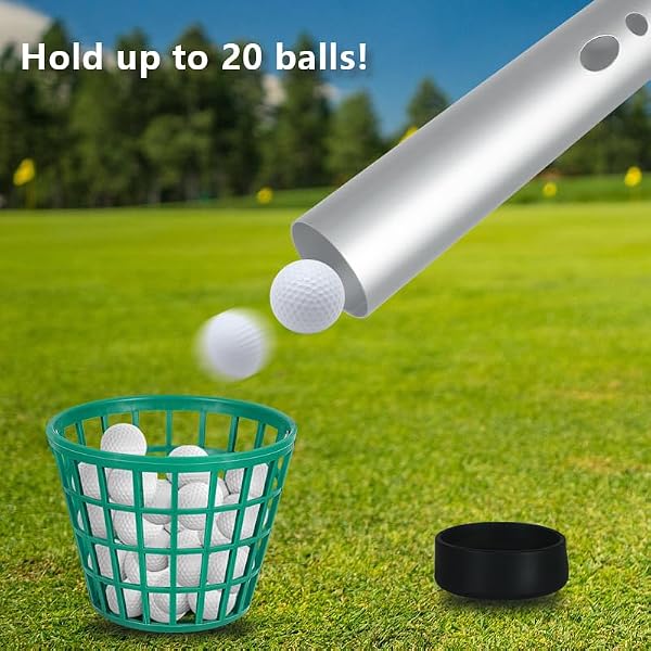 LOVACE Golf Ball Retriever, Aluminum Golf Ball Picker Upper Tube (Silver) by LOVACE - Used condition - Image 6