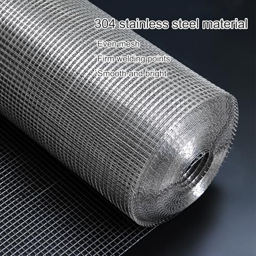 Malla metálica soldada de acero inoxidable 304 resistente de 1/2 pulgada para cercas de 1x10 m 3