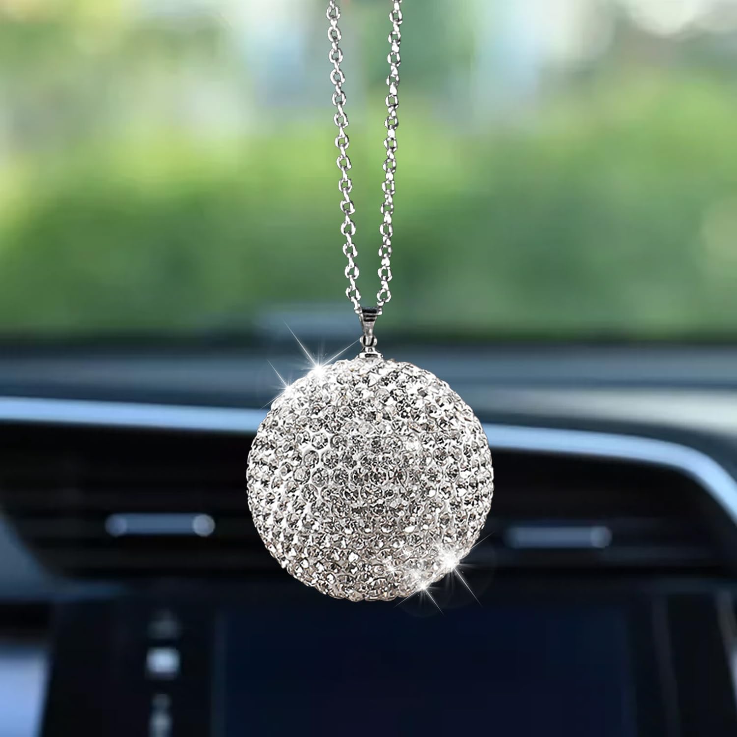 Crystal Car Hanging Ornament Shiny Car Stuff Rear View